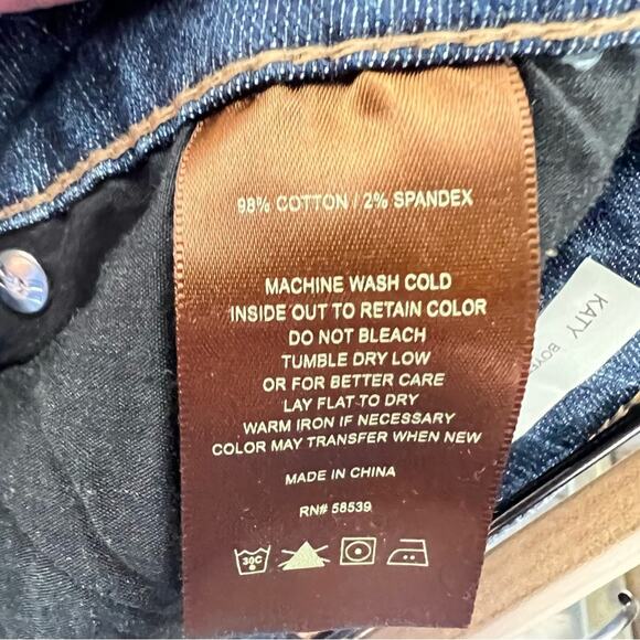 Kut from the Kloth medium wash distressed Katy boyfriend jeans size 2 B193 - Picture 4 of 5